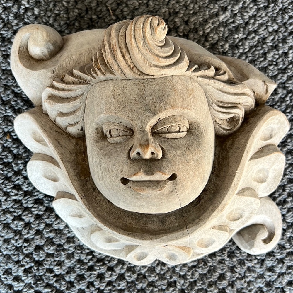 Carved Face Wall Hanging